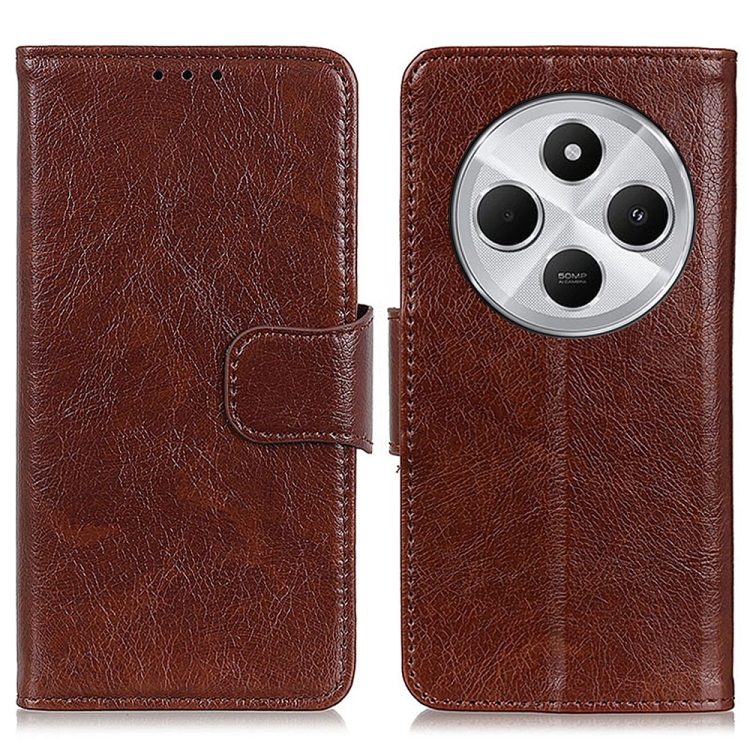 

For Redmi 14C 4G Nappa Texture Horizontal Flip Leather Phone Case(Brown)