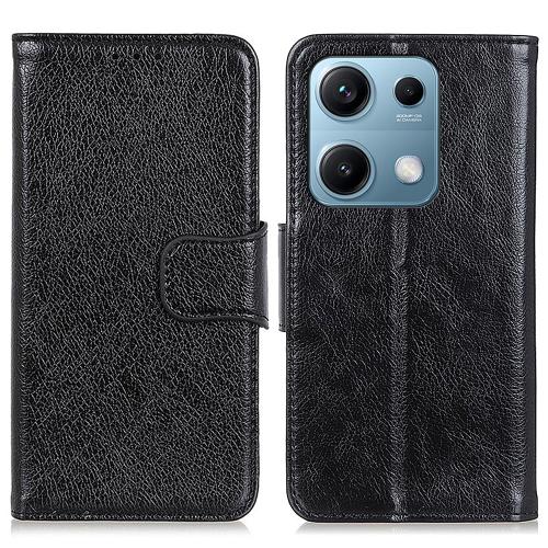 

For Redmi Note 14S 4G Nappa Texture Horizontal Flip Leather Phone Case(Black)