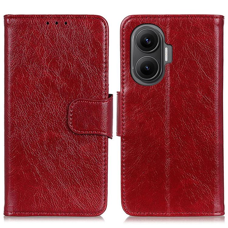 

For Redmi Turbo 4 Pro Nappa Texture Horizontal Flip Leather Phone Case(Red)
