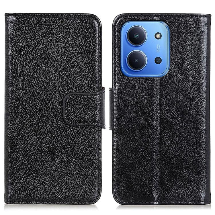 

For Redmi 15C 4G EU / 15C 5G 173.1mm Nappa Texture Horizontal Flip Leather Phone Case(Black)