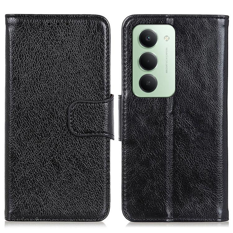 

For Redmi 15 5G Global / 15 4G SEA Nappa Texture Horizontal Flip Leather Phone Case(Black)