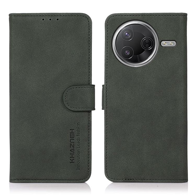 

For Redmi K80 / K80 Pro KHAZNEH Matte Texture Leather Phone Case(Green)
