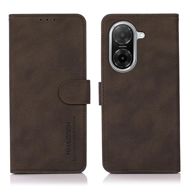 

For Redmi A5 4G 171.7mm / Poco C71 KHAZNEH Matte Texture Leather Phone Case(Brown)