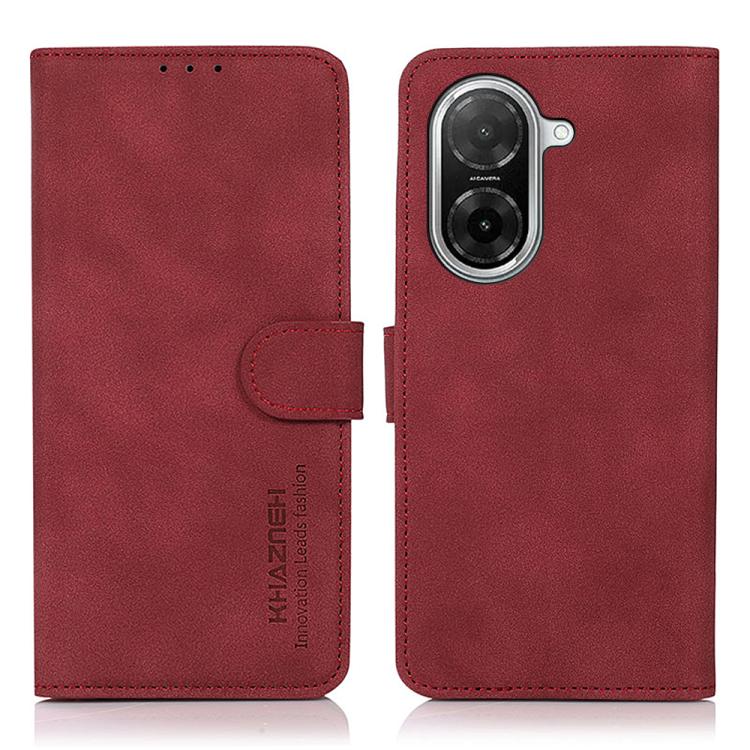 

For Redmi A5 4G 173.3mm KHAZNEH Matte Texture Leather Phone Case(Red)
