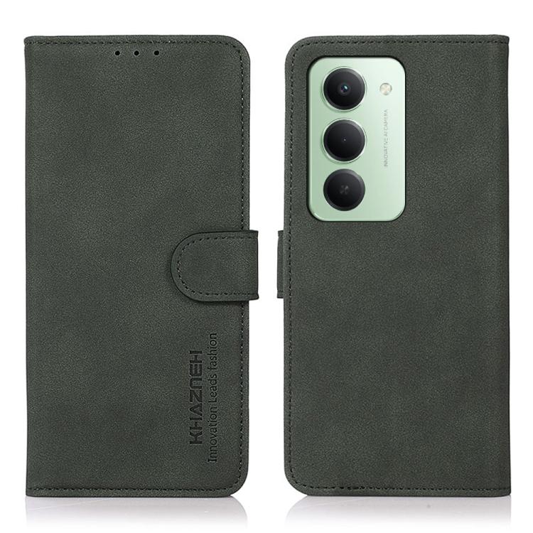 

For Redmi 15 5G / 4G EU 171mm KHAZNEH Matte Texture Leather Phone Case(Green)