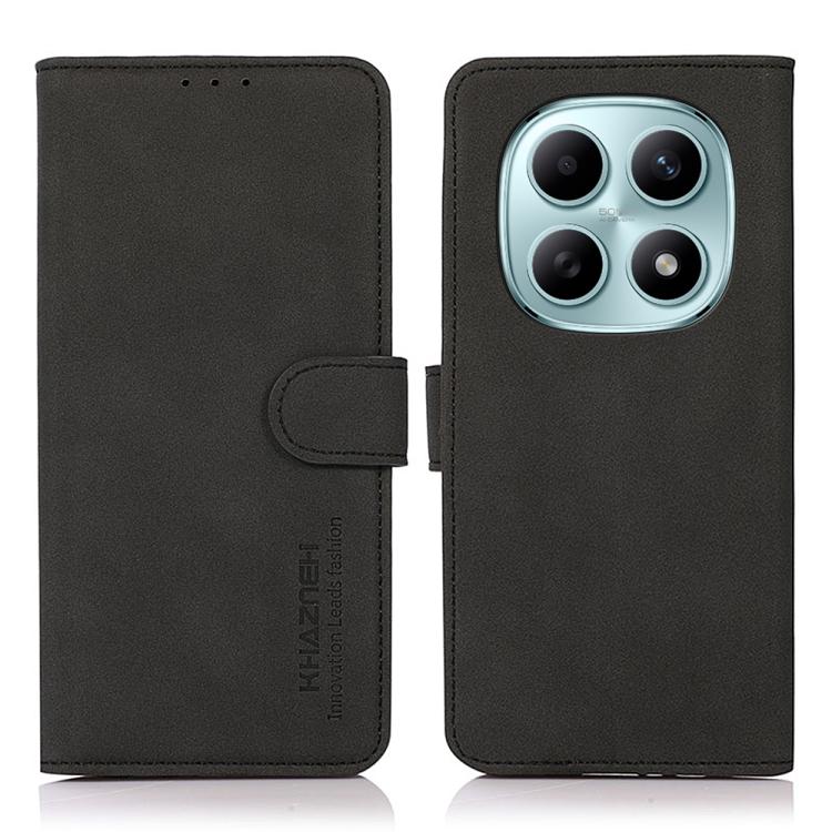 

For Redmi Note 15 5G Global 164mm KHAZNEH Matte Texture Leather Phone Case(Black)