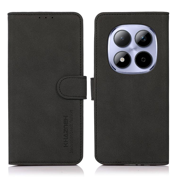 

For Redmi Note 15 Pro 4G Global 163.2mm KHAZNEH Matte Texture Leather Phone Case(Black)