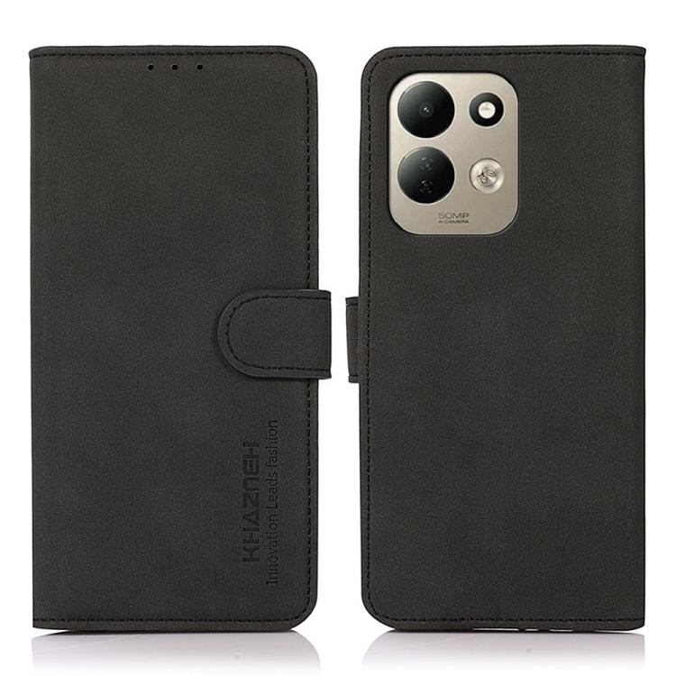 For Redmi 17 5G/4G Global 171mm KHAZNEH Matte Texture Leather Phone Case(Black)