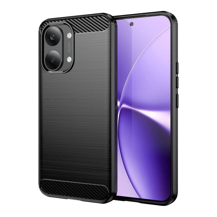 

For Xiaomi Poco X8 Pro Max 5G Carbon Fiber Brushed Texture TPU Phone Case(Black)