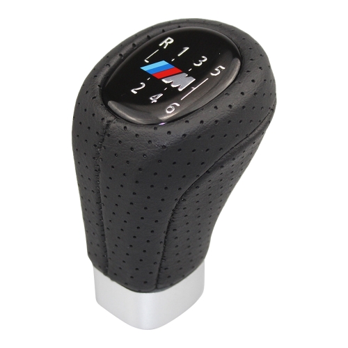 

For BMW 3 Series E92 LCI Coupe 2008-2013 Square Car Gear Lever Leather Gear Shift Knob, Style:6 Speed