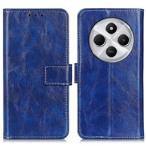 

For Redmi 14C 4G Retro Crazy Horse Texture Leather Phone Case(Blue)