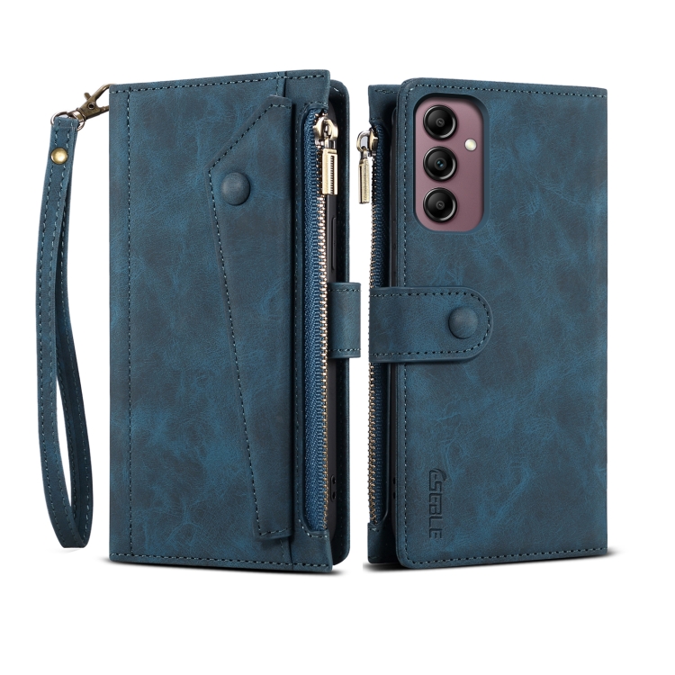 

For Samsung Galaxy S25 5G ESEBLE Retro Frosted RFID Flip Leather Phone Case(Dark Green)