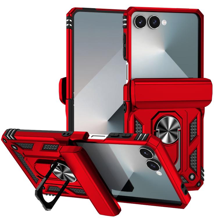 

For Samsung Galaxy Z Flip7 5G Holder Phone Case(Red)