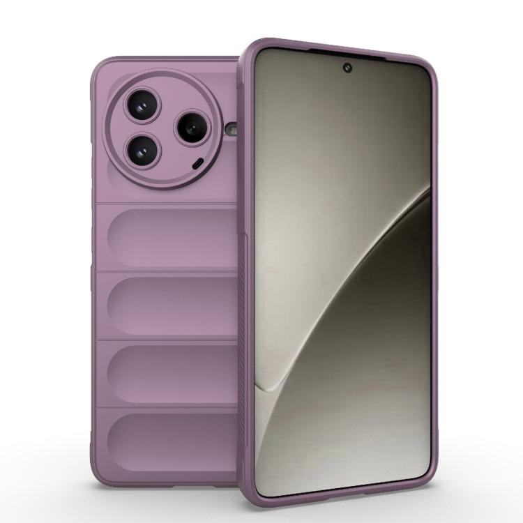

For Redmi K80 5G / Xiaomi Poco F7 Pro Magic Shield TPU + Flannel Phone Case(Purple)