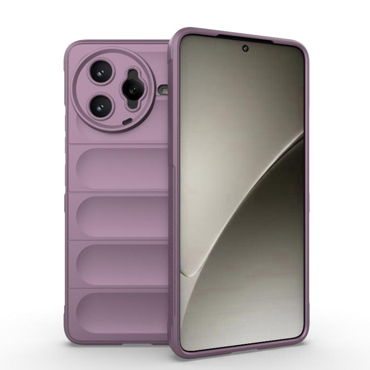 

For Redmi K80 Pro 5G Magic Shield TPU + Flannel Phone Case(Purple)
