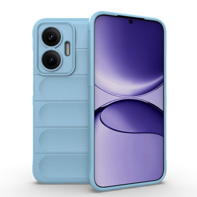 

For Redmi Turbo 4 Pro 5G Magic Shield TPU + Flannel Phone Case(Light Blue)