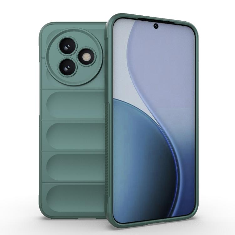 

For Redmi K80 Ultra 5G Magic Shield TPU + Flannel Phone Case(Dark Green)