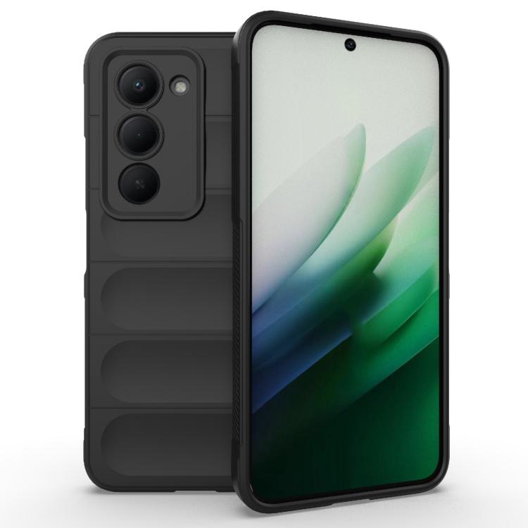 

For Redmi 15 5G Global/15 4G SEA 169.5mm Magic Shield TPU + Flannel Phone Case(Black)