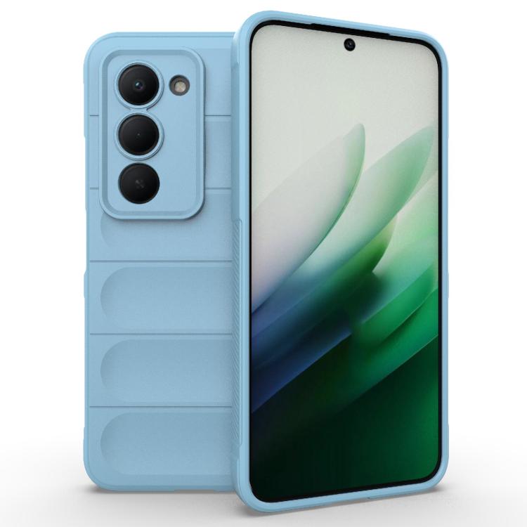 

For Redmi 15 5G Global/15 4G SEA 169.5mm Magic Shield TPU + Flannel Phone Case(Light Blue)