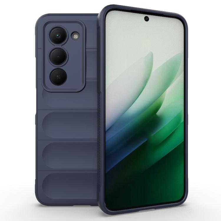 

For Redmi 15 5G Global/15 4G SEA 169.5mm Magic Shield TPU + Flannel Phone Case(Dark Blue)