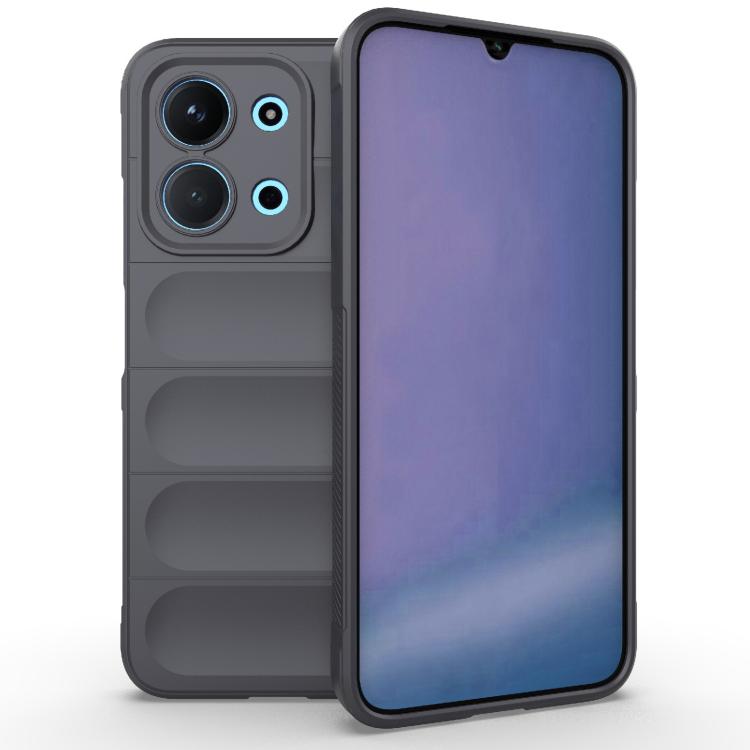 

For Redmi 15C 5G / 4G Global 171mm Magic Shield TPU + Flannel Phone Case(Dark Grey)