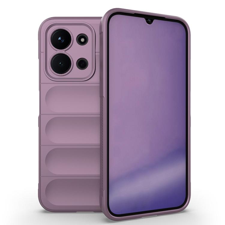 

For Redmi 15C 5G / 4G EU 173mm Magic Shield TPU + Flannel Phone Case(Purple)