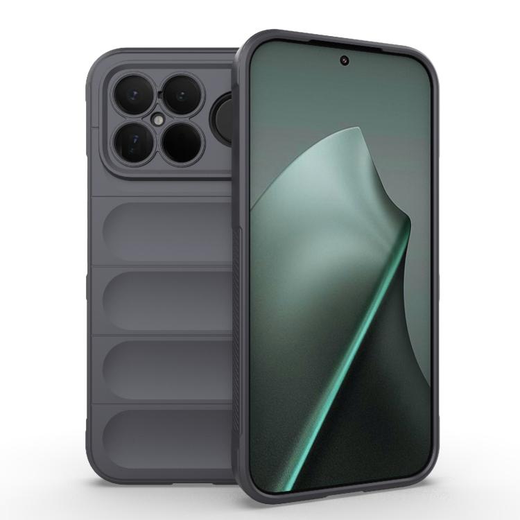 

For Redmi K90 Pro Max/Poco F8 Ultra Magic Shield TPU + Flannel Phone Case(Dark Grey)