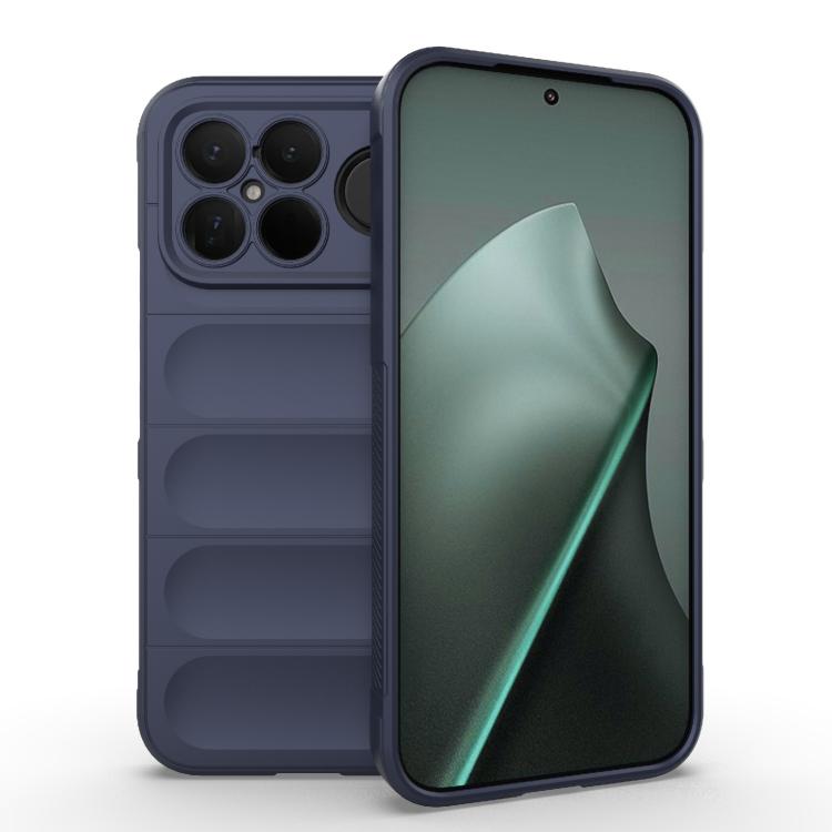 

For Redmi K90 Pro Max/Poco F8 Ultra Magic Shield TPU + Flannel Phone Case(Dark Blue)
