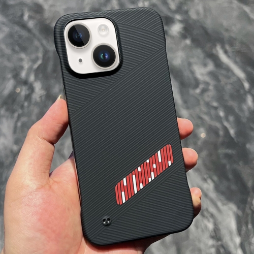 

For iPhone 14 Carbon Fiber Frameless Cooling Phone Case(Red)