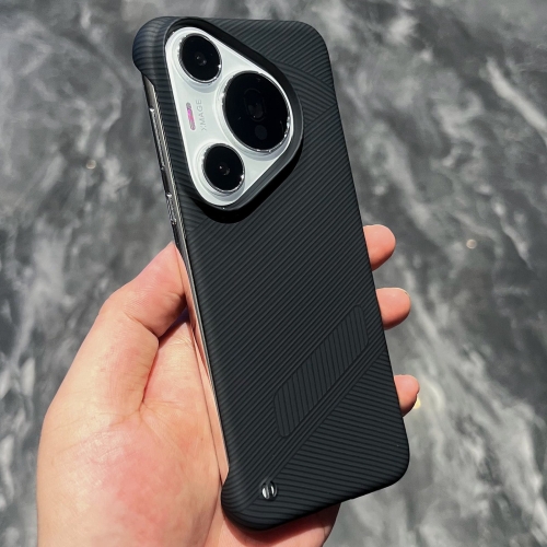 

For Huawei Pura 70 Pro+ Carbon Fiber Frameless Cooling Phone Case(Black)