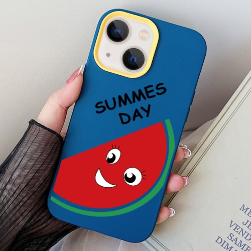 

For iPhone 14 Plus Watermelon PC Hybrid TPU Phone Case(Royal Blue)