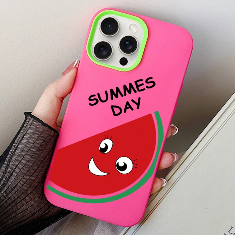 

For iPhone 13 Pro Max Watermelon PC Hybrid TPU Phone Case(Rose Red)