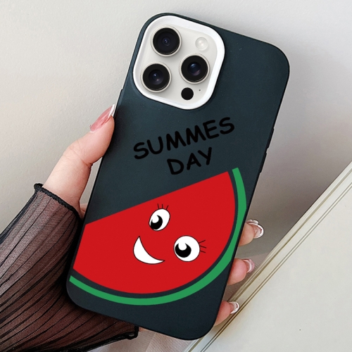 

For iPhone 13 Pro Watermelon PC Hybrid TPU Phone Case(Black)