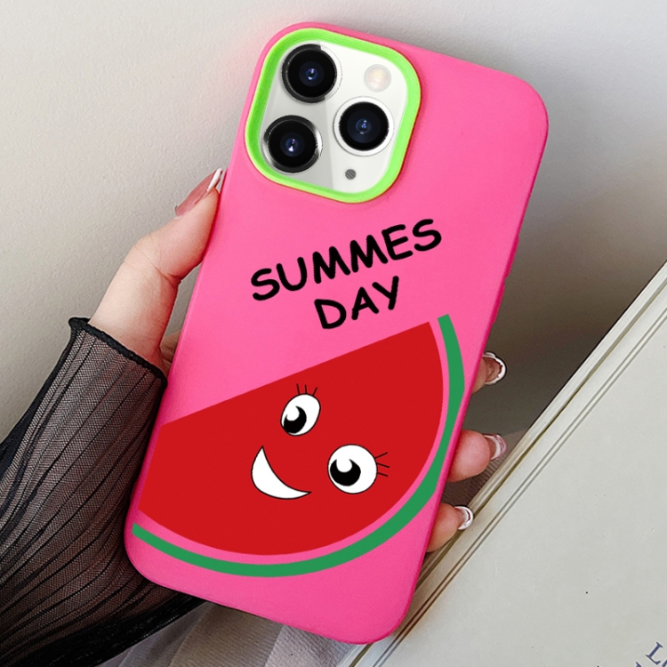 

For iPhone 11 Pro Max Watermelon PC Hybrid TPU Phone Case(Rose Red)