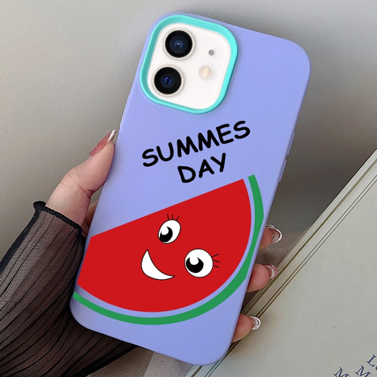 

For iPhone 11 Watermelon PC Hybrid TPU Phone Case(Purple)