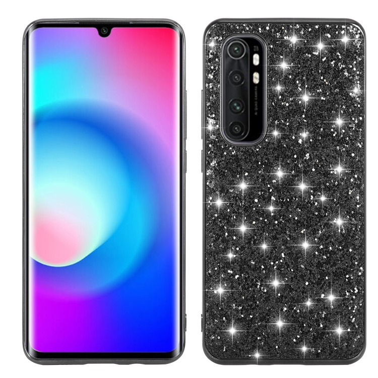 For Xiaomi Note 10 Lite Glitter Powder Shockproof TPU Protective