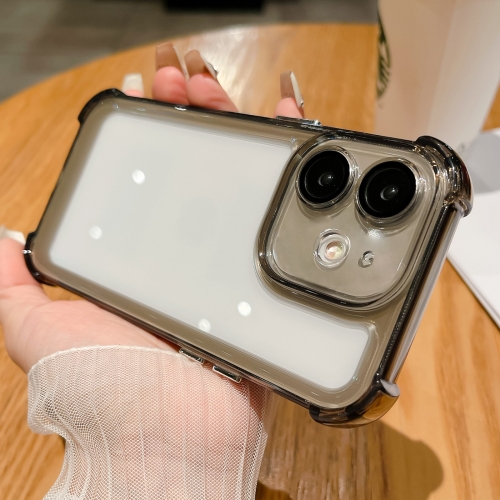 

For iPhone 11 Clear Acrylic + TPU Shockproof Phone Case(Transparent Black)