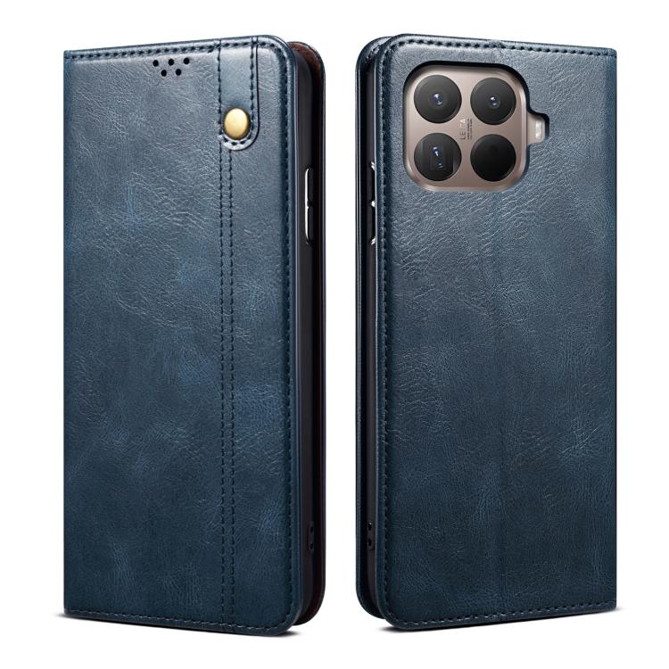 

For Xiaomi 15T Pro 5G Oil Wax Crazy Horse Texture Leather Phone Case(Blue)