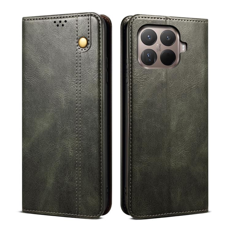 

For Xiaomi 15T Pro 5G Oil Wax Crazy Horse Texture Leather Phone Case(Green)