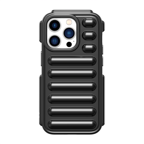 

For iPhone 15 Pro Capsule Series Candy Color TPU Phone Case(Black)