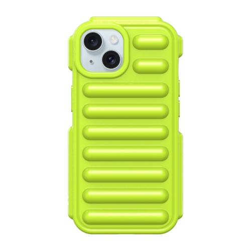 

For iPhone 15 Capsule Series Candy Color TPU Phone Case(Green)