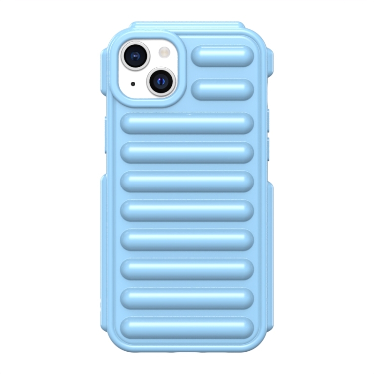 

For iPhone 14 Plus Capsule Series Candy Color TPU Phone Case(Blue)