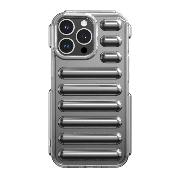 

For iPhone 13 Pro Capsule Series Candy Color TPU Phone Case(Transparent Grey)