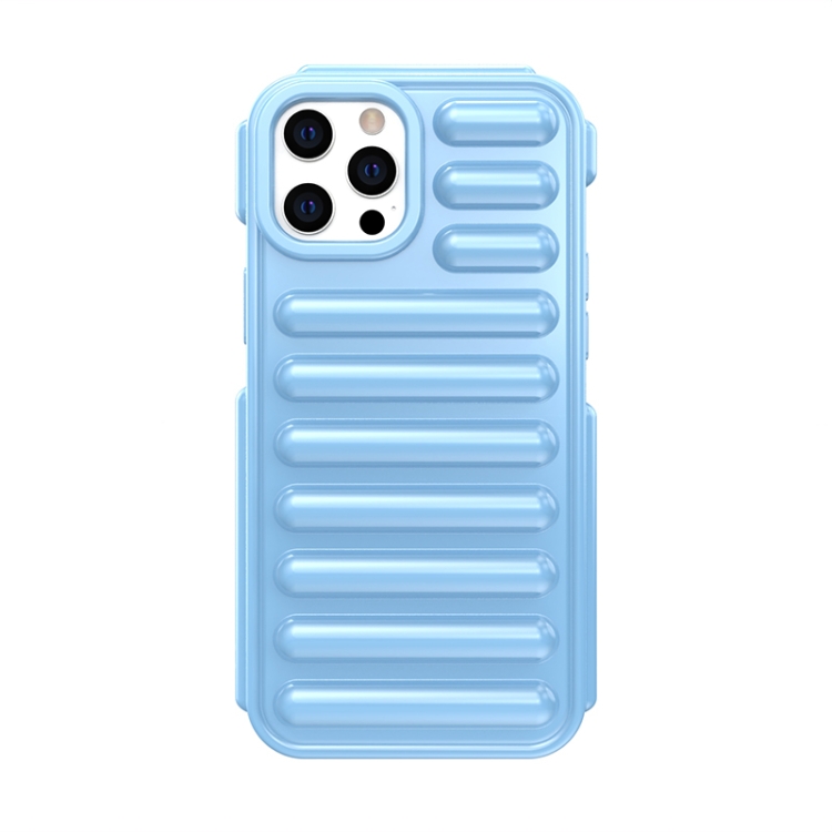 

For iPhone 12 Pro Max Capsule Series Candy Color TPU Phone Case(Blue)