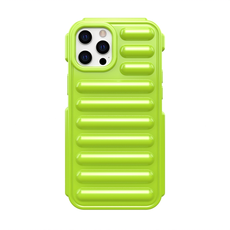 

For iPhone 12 Pro Max Capsule Series Candy Color TPU Phone Case(Green)