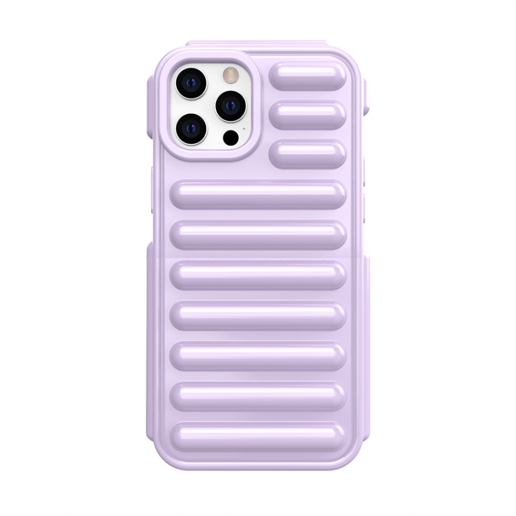 

For iPhone 12 Pro Max Capsule Series Candy Color TPU Phone Case(Purple)