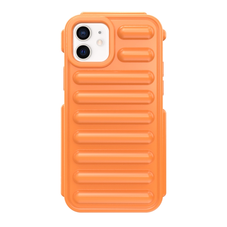 

For iPhone 12 Capsule Series Candy Color TPU Phone Case(Orange)