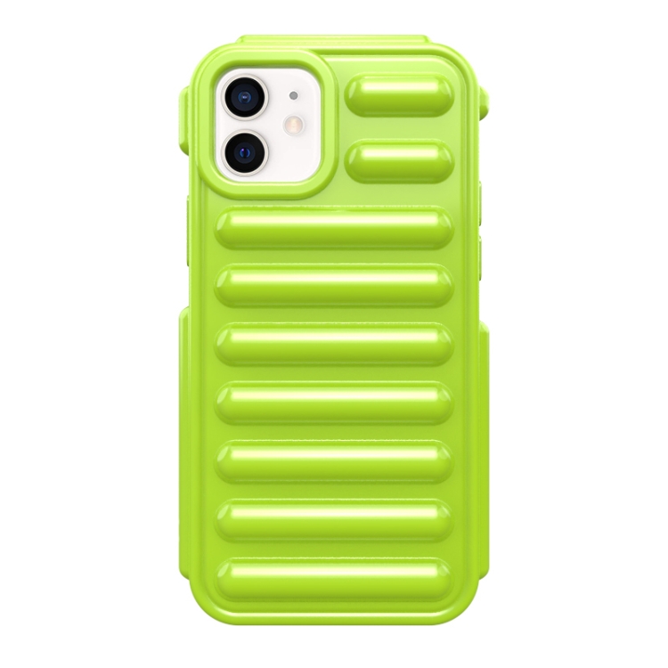 

For iPhone 12 Capsule Series Candy Color TPU Phone Case(Green)