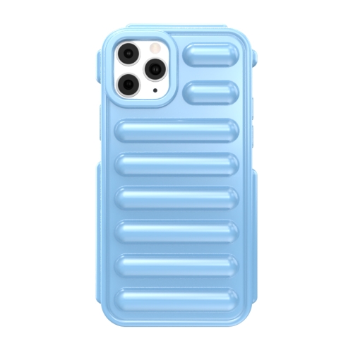

For iPhone 11 Pro Max Capsule Series Candy Color TPU Phone Case(Blue)