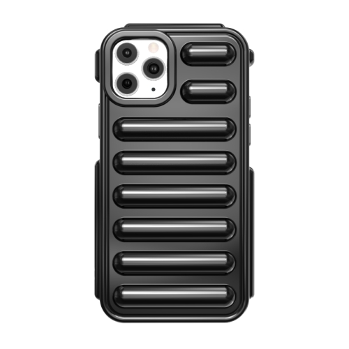

For iPhone 11 Pro Capsule Series Candy Color TPU Phone Case(Black)